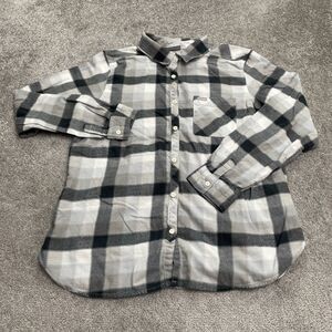 Columbia Flannel Shirt Womens Large Multicolor Plaid Long Sleeve Button Down Top